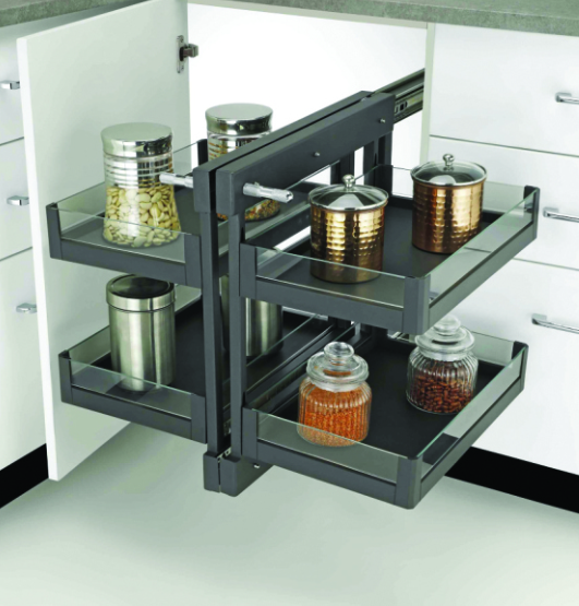 Show Hand Corner Glass Tray