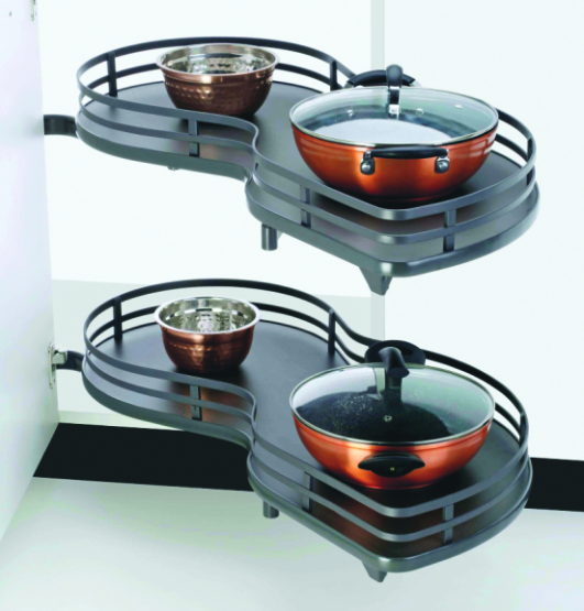 Swing Tray With 2 Tray Double Flat Wire